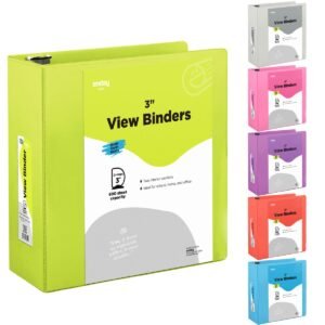 12 Wholesale 2" SlanT-D Ring View Binder With 2 Pockets, Green