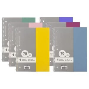 24 W/r 70 Ct. 1-Subject Morandi Poly Cover Spiral Notebook