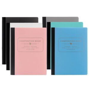 48 C/r 70 Ct. Pastel Poly Cover Composition Book