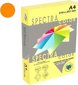 Spectra IT240 Orange Colored A4 Paper