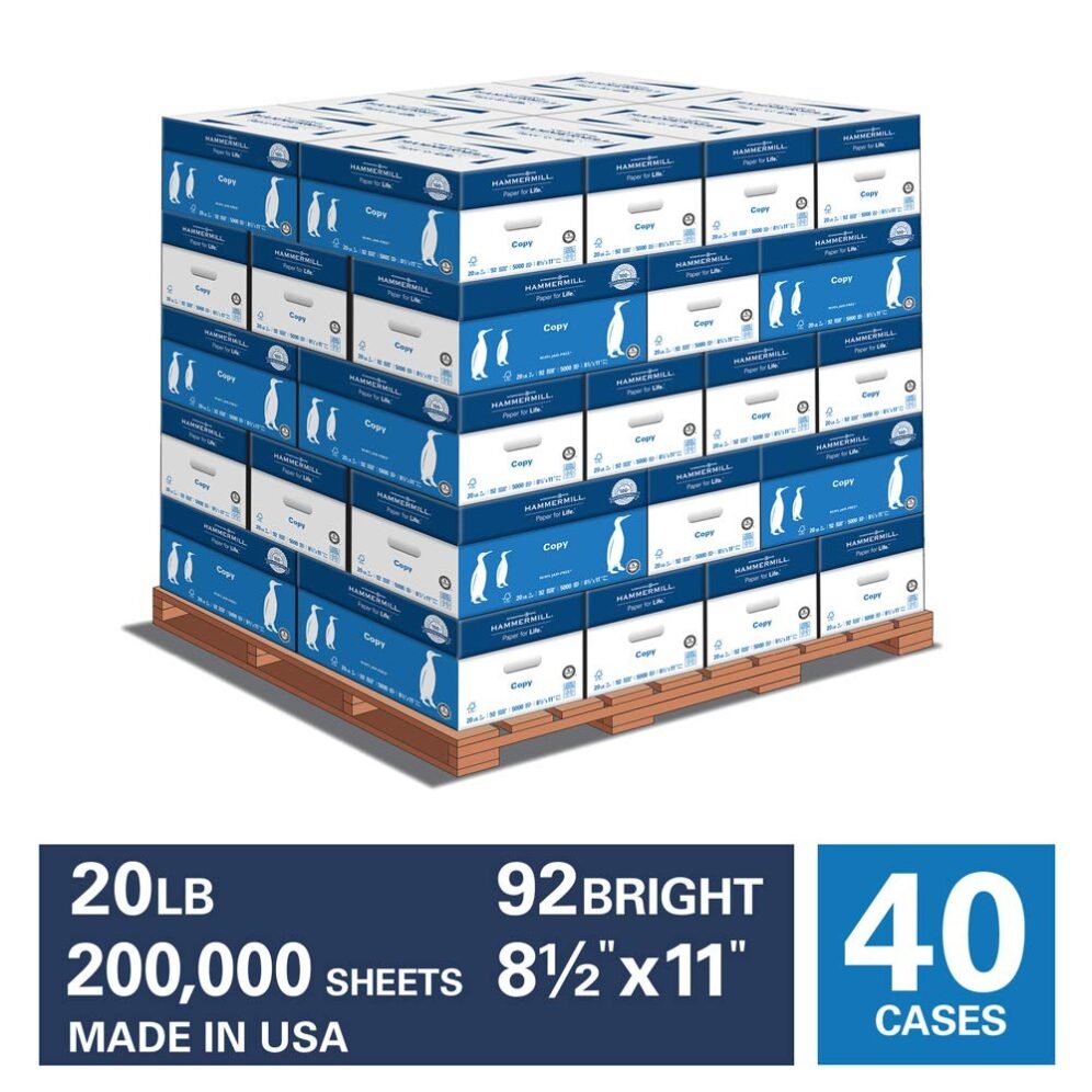 Hammermill Printer Paper, 20 lb Copy Paper, 8.5 x 11