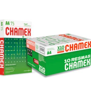 Chamex A4 75g paper, box of 10 packs of 500 sheets